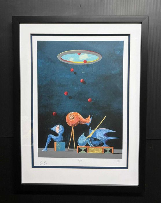 Serigrafia sobre papel, autoria de Cruzeiro Seixas e Alfredo Luz