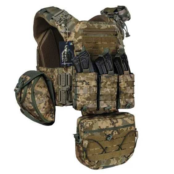 Бронежилет 4 класу ДСТУ (ШВЕЦІЯ) Warmor gen. 3 Max. Пиксель. 8,5 кг