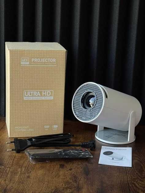 Проектор портативный 4К smartTV pro android 12 WiFi домашний кинотеатр