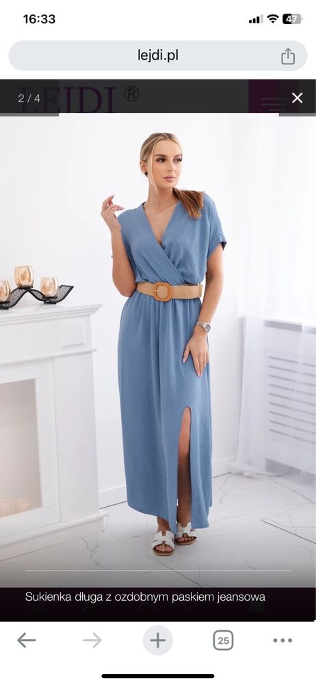 Sukienka nowa baby blue New Collection M/L