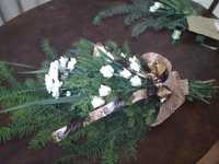 Wiązanka pogrzebowa żywe kwiaty