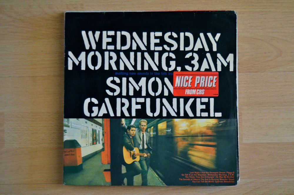 Disco de vinil - "Wednesday morning 3 a.m." - Simon and Garfunkel