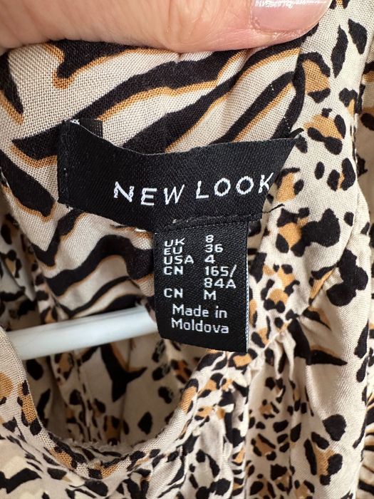 sukienka h&m s w panterkę