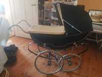 wozek retro gleboki dla Dziecka lub Reborn Silver Cross