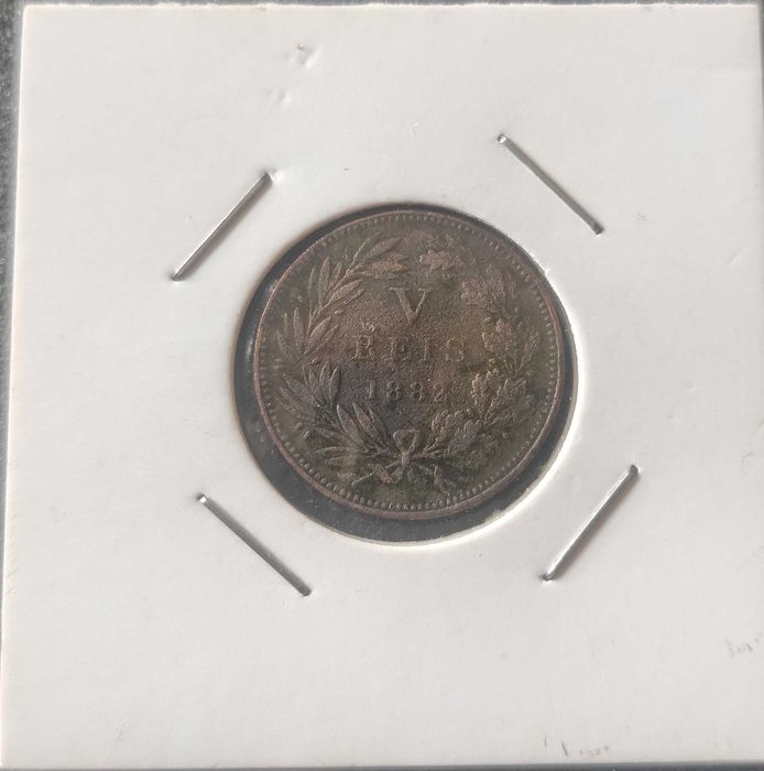 Moeda de V Réis 1882