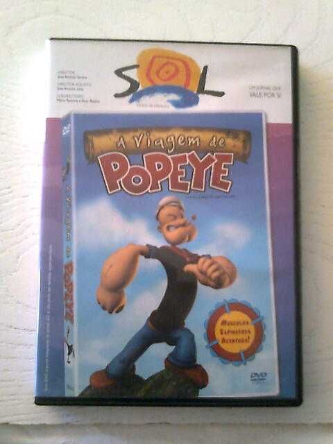 DVD infantil «A viagem de Popeye»