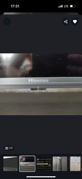 Телевизор hisense 55A7400F