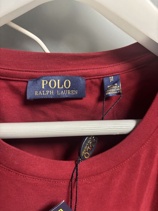 Polo Ralph Lauren bordowa koszulka 2xl niwa