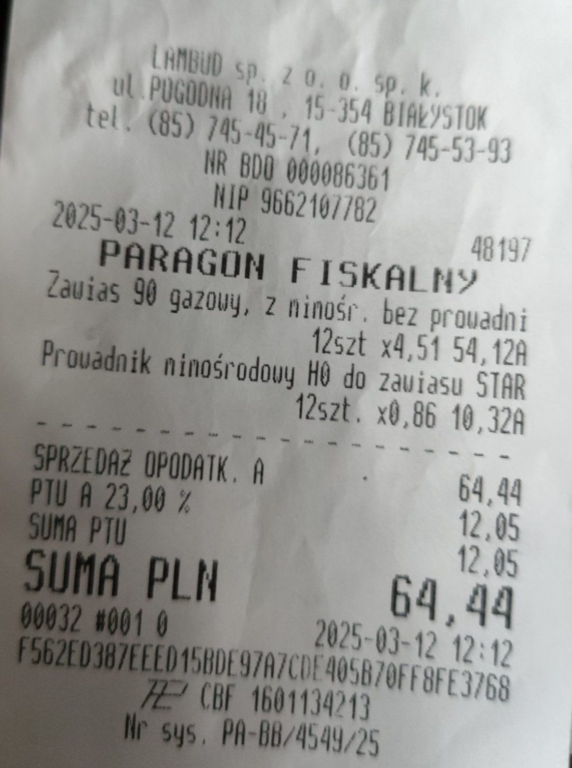 Zawias gazowy star 90 z prowadnikiem mimośrodowym