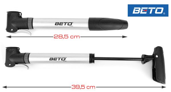 Pompka Rowerowa BETO CLD-012T Mini Aluminiowa + Uchwyt