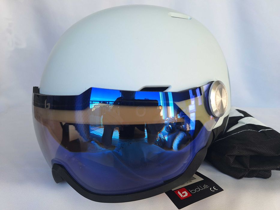 Kask narciarski BOLLE Edge Visor Off White Photochromic L 59-62cm S1-2