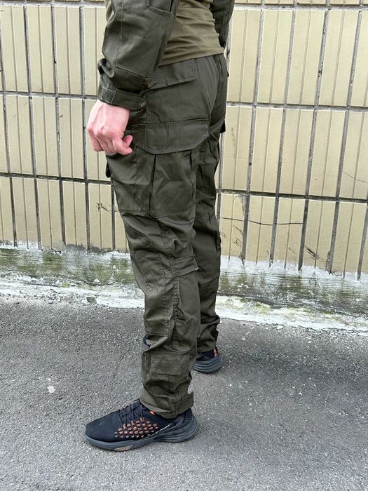 Тактичні штани Lesko B603 Green чоловічі мілітарі з кишенями Живі фото