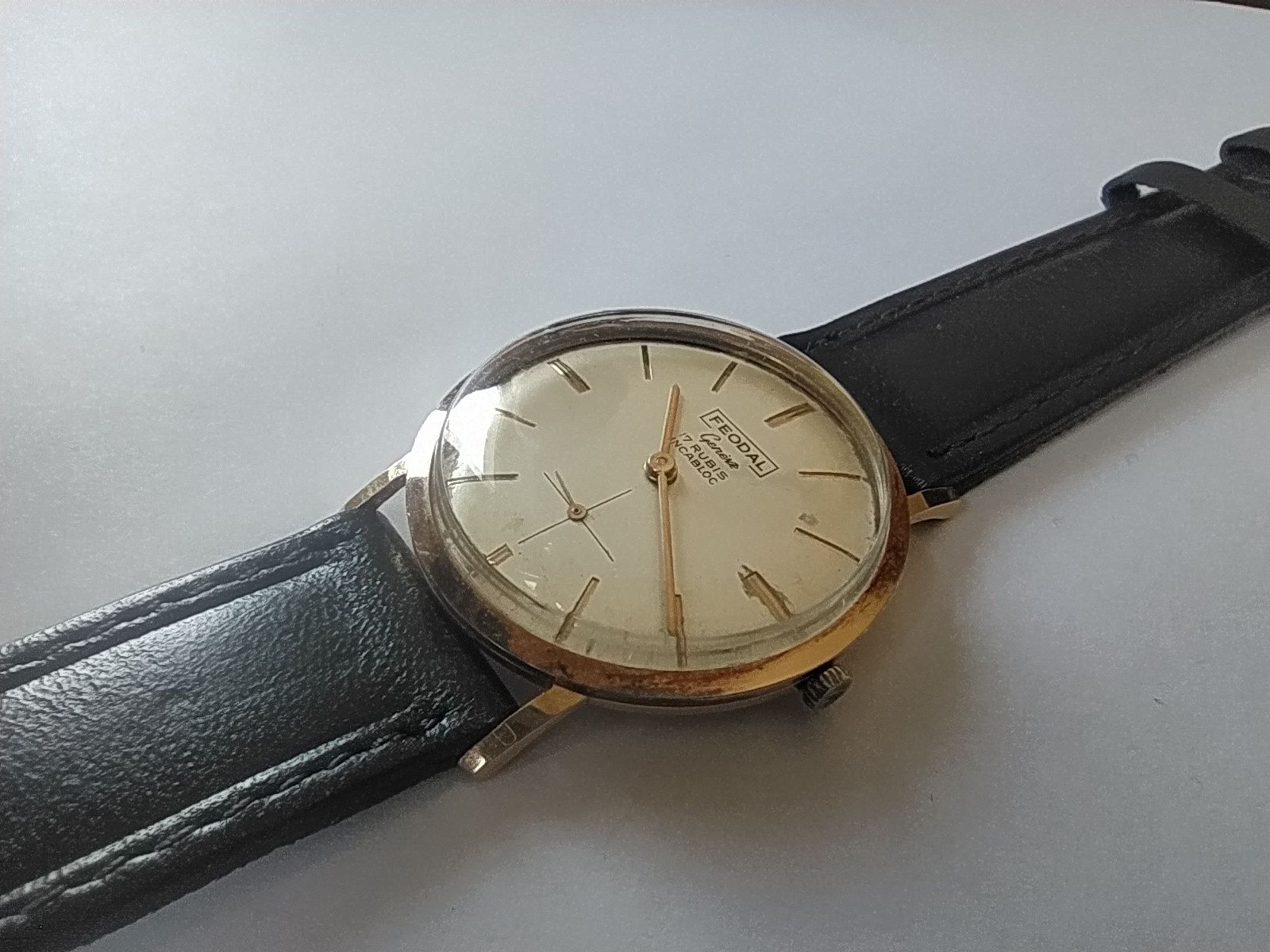 Złoty zegarek męski Feodal Geneve 750 próba