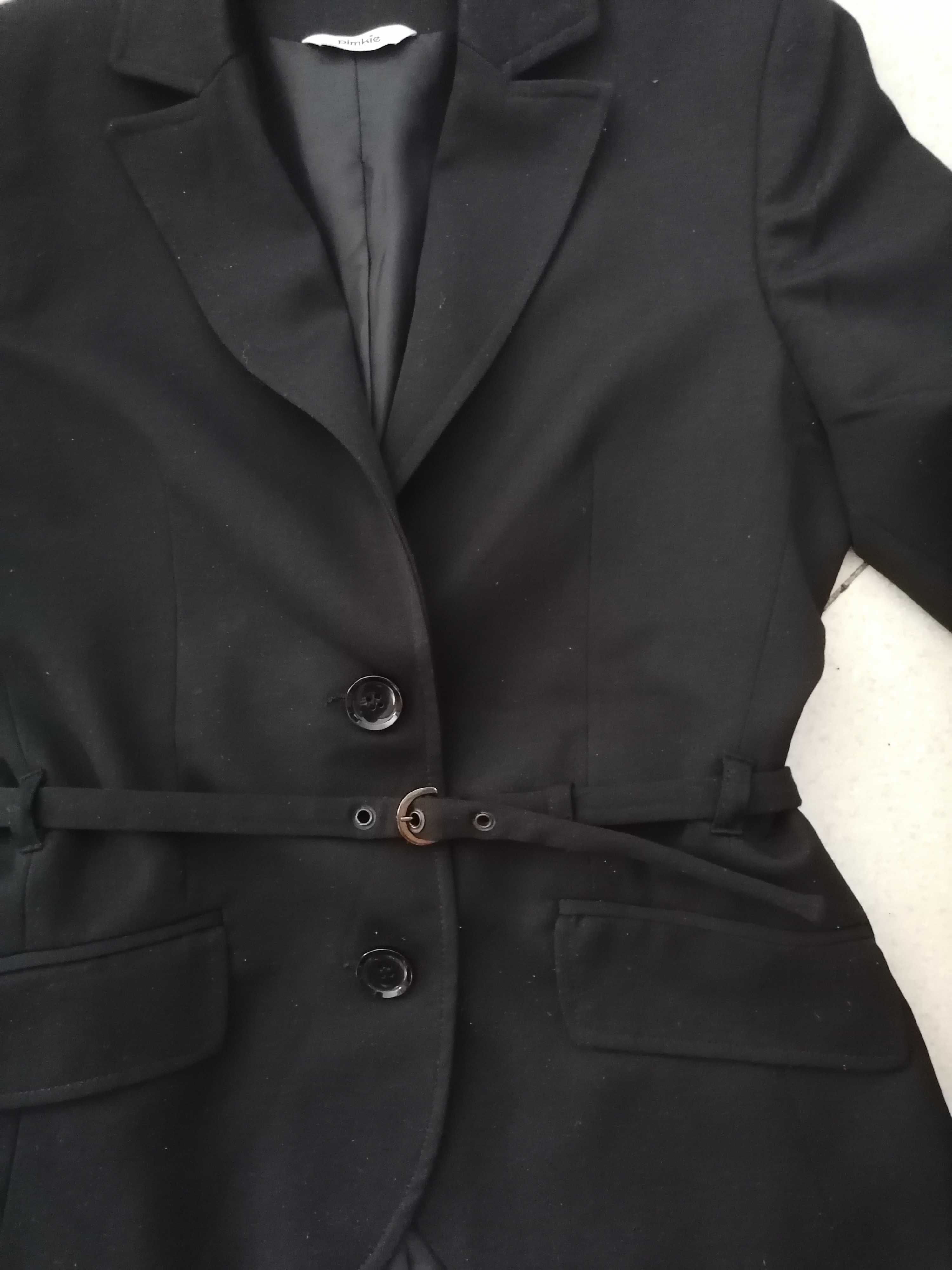 Blazer preto com cinto fino da Pimkie, tamanho 34, Novo!