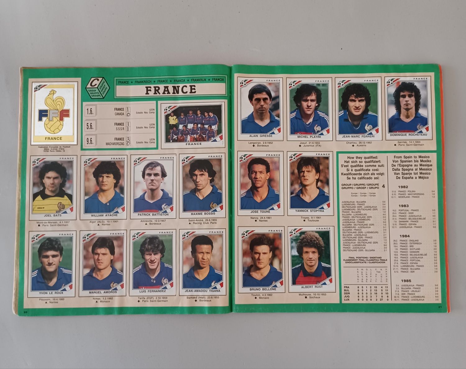 Caderneta cromos México 1986 Panini