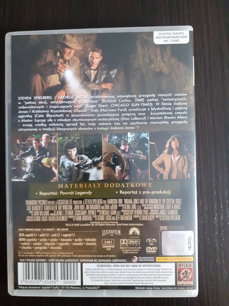 Indiana Jones 123 Box Indiana Jones 4 .5xDVD