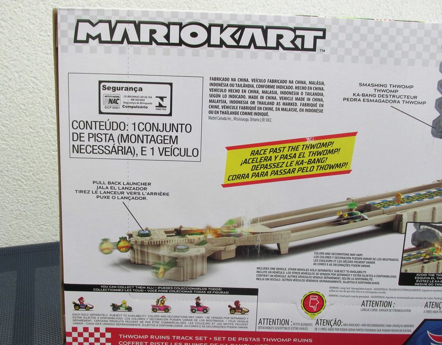 MarioKart Set de Pistas Thwomp Ruins Hotwheels Novo/Selado