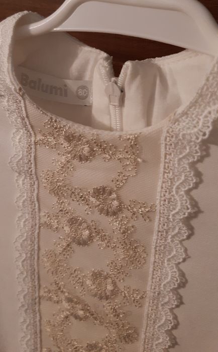 Komplet  ubranko do chrztu Balumi r.80 sukienka  i bolerko