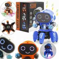 Танцующий робот-игрушка, электрический мультяшный робот,ZR142,музыка