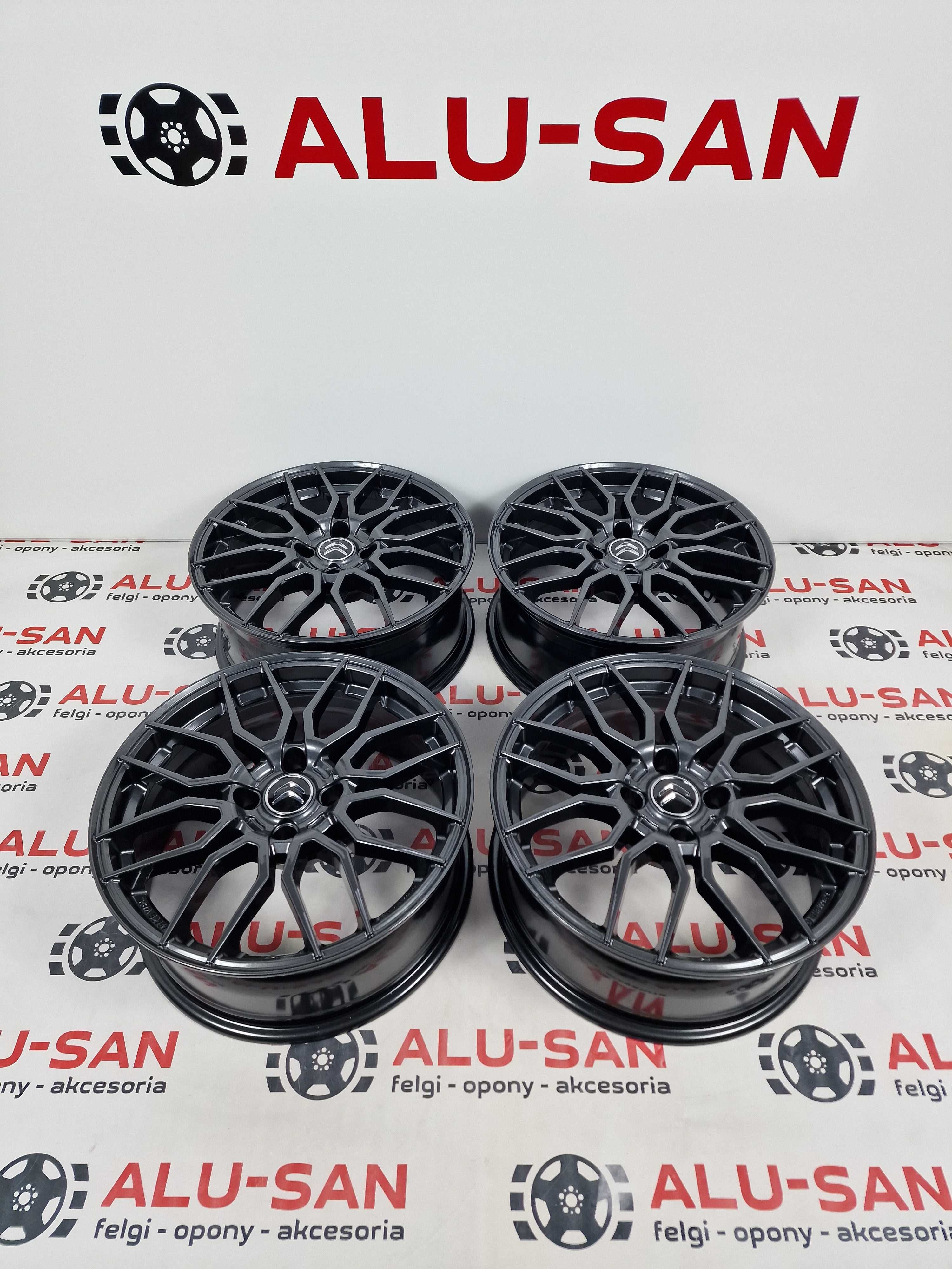 NOWE oryginalne alufelgi CITROEN 17" 4x108 C2 C3 C4 Xsara - Grafitowe