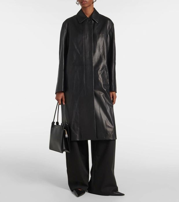 Шкіряний плащ, тренч з натуральної шкіри