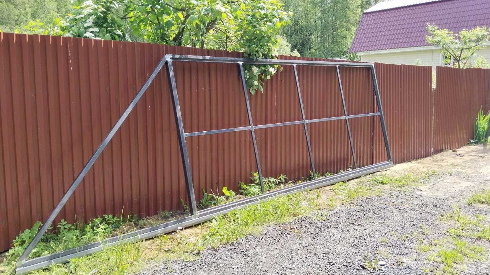 Фурнитура для ворот, Откатные ворота Свари Сам, КСС, Монтаж