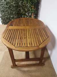 Stół ogrodowy z drewna eukaliptusowego, Outdoor -rozkładany.