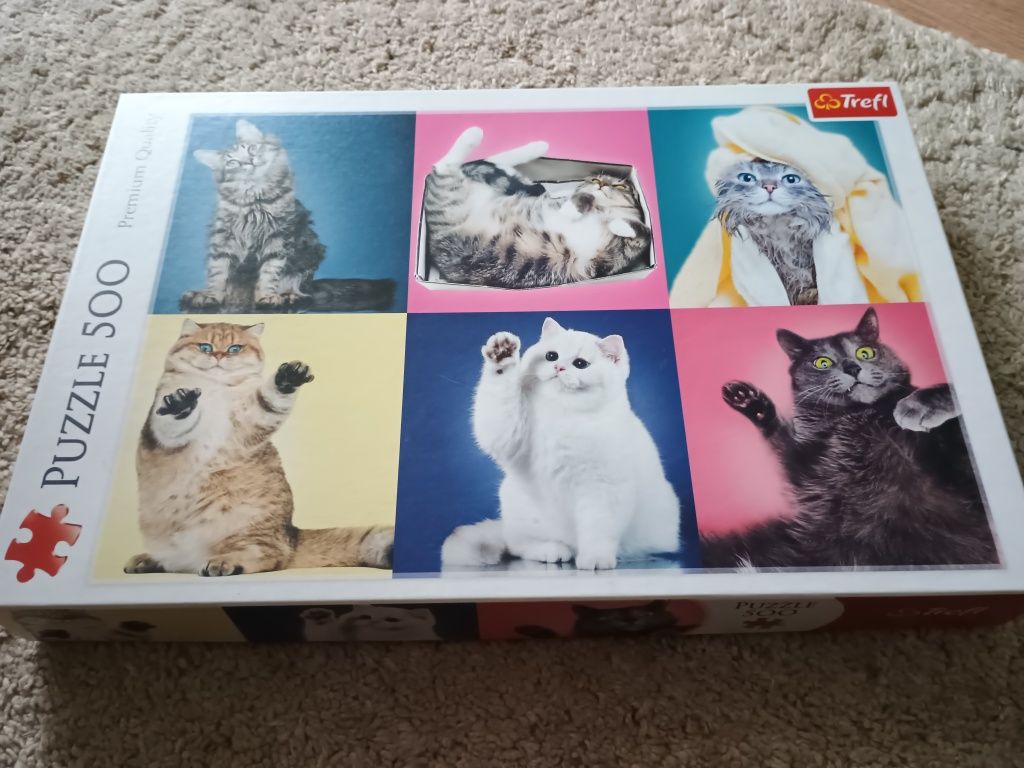 Puzzle koty 500 elementów