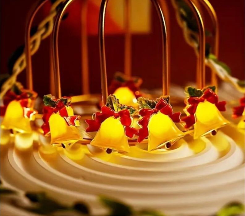 Різдвяні дзвіночки гірлянда Новий Рік