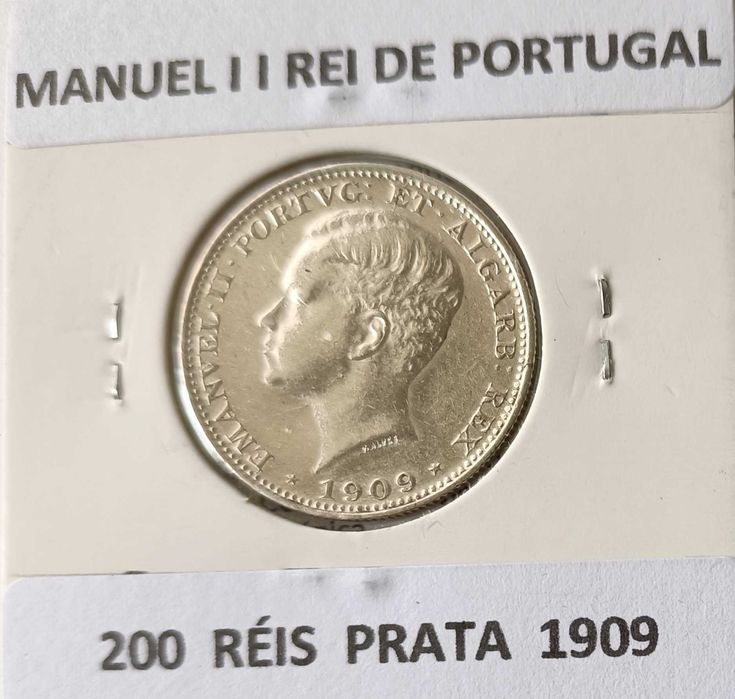 3 Moedas da Monarquia Portuguesa D. Manuel  II  4º Dinastia  ( PRATA )