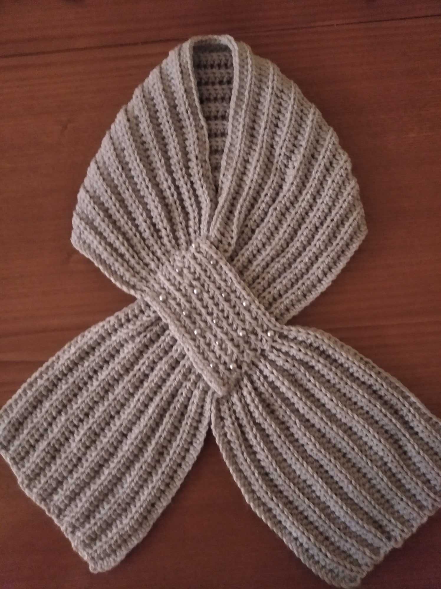 Golas de lã em crochet