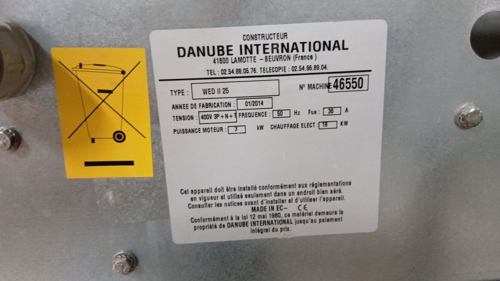 Maquina lavar roupa 25kg danube