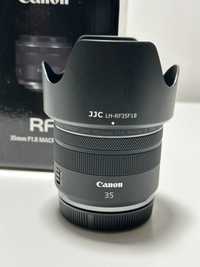 NOWY Obiektyw Canon RF 35 mm f/1.8 IS Macro STM - osłona jjc