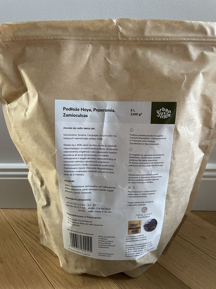 UrbanJungle ziemia/podłoże bigos 2,5L do Hoyi, Peperomii, Zamiokulkasa