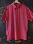 Under Armour koszulka golfowa - striped navy/neon orange - rozm. L