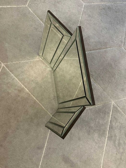 Glamour fazowane lustro 3 skrzydłowe na toaletekę