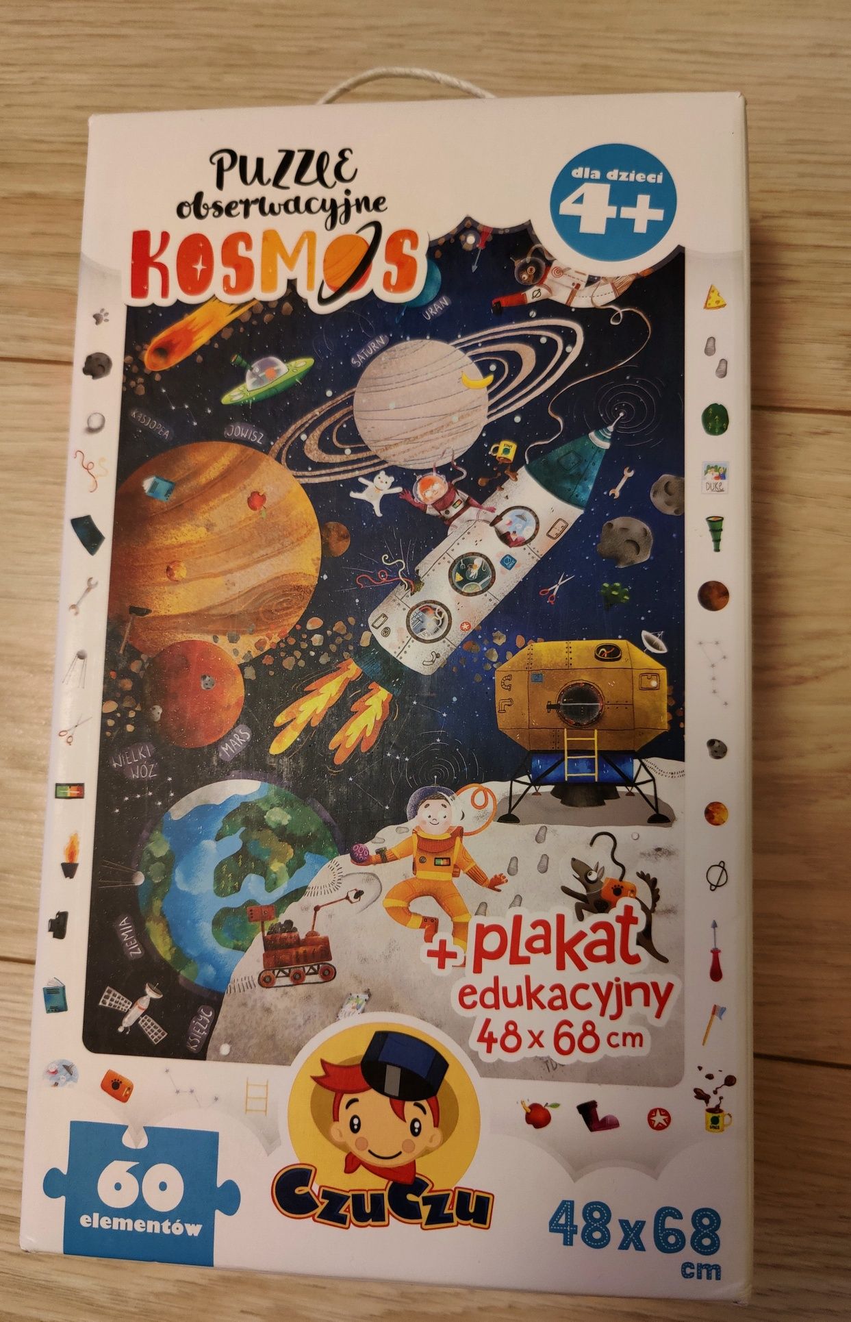 Czu czu puzzle obserwacyjne Kosmos 4+ 60 elementów dla dzieci czuczu