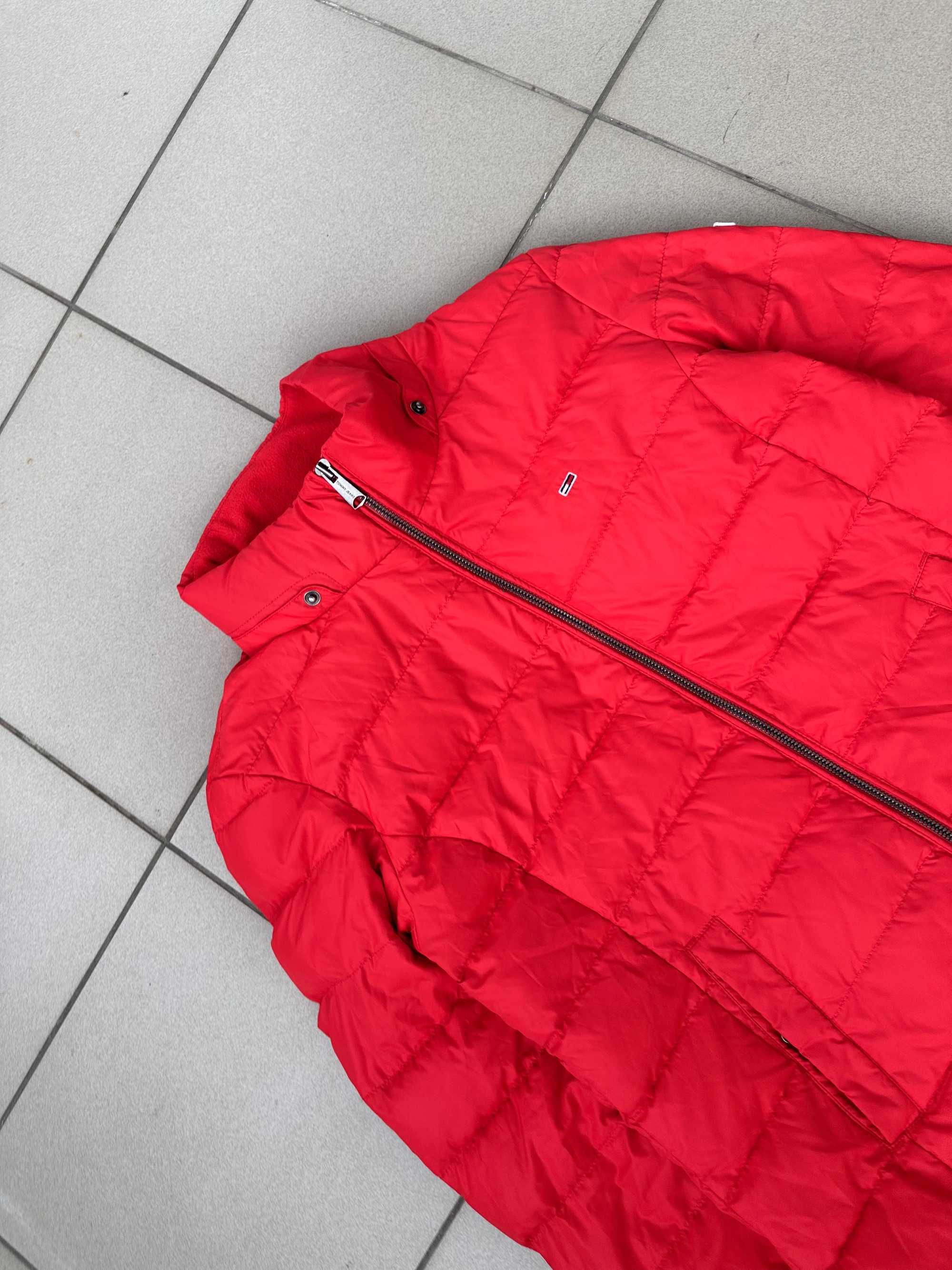 Kurtka pikowana Tommy Hilfiger damska czerwona r. L