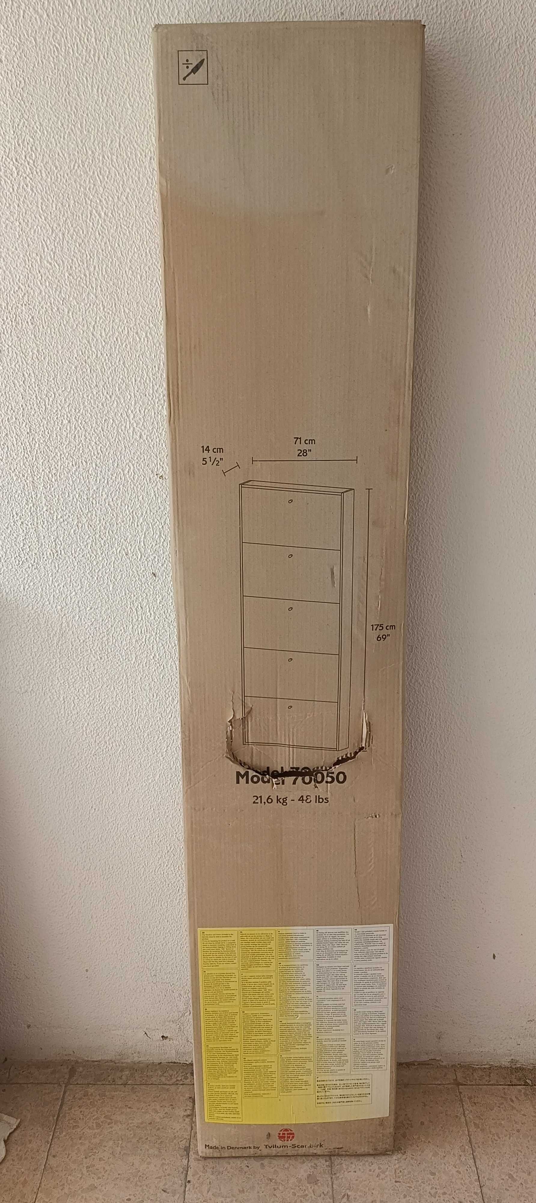 Sapateira com 1,75*71 cm nova