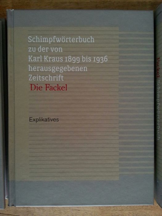 Fackel Schimpfwörterbuch, Karl Kraus