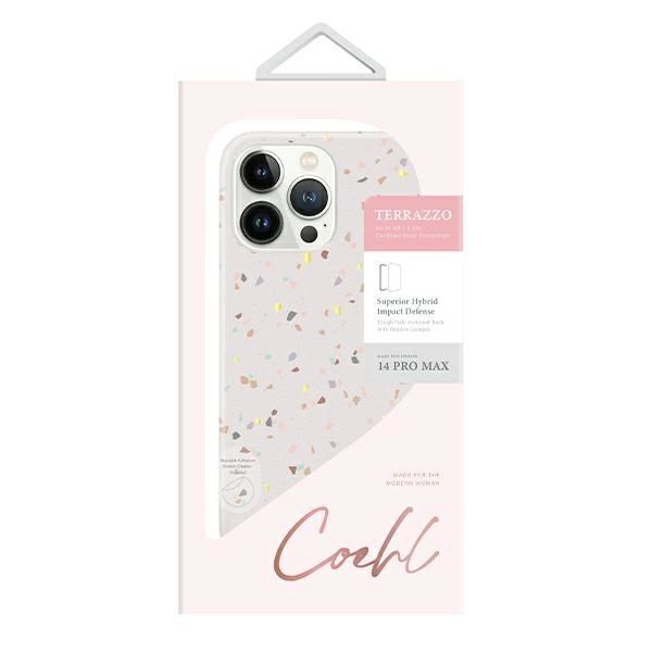 Etui Uniq Coehl Terrazzo na iPhone 14 Pro Max - piaskowe