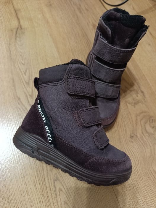 Зимові чобітки Ecco 27 р 17 см зимние ботинки сапоги сапожки экко
