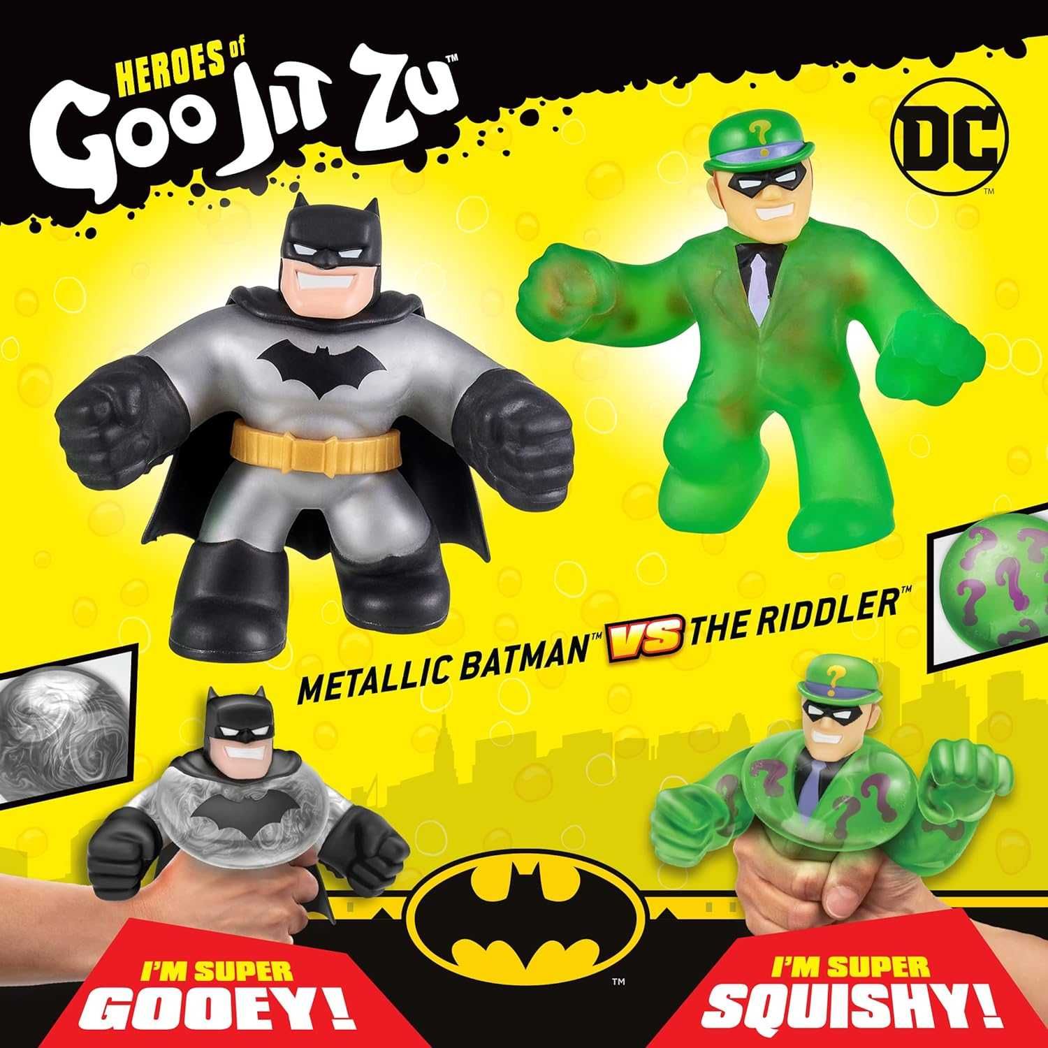 Набір  Goo Jit Zu DC Batman And Riddler Гуджітсу Бетмен і Ріддлер