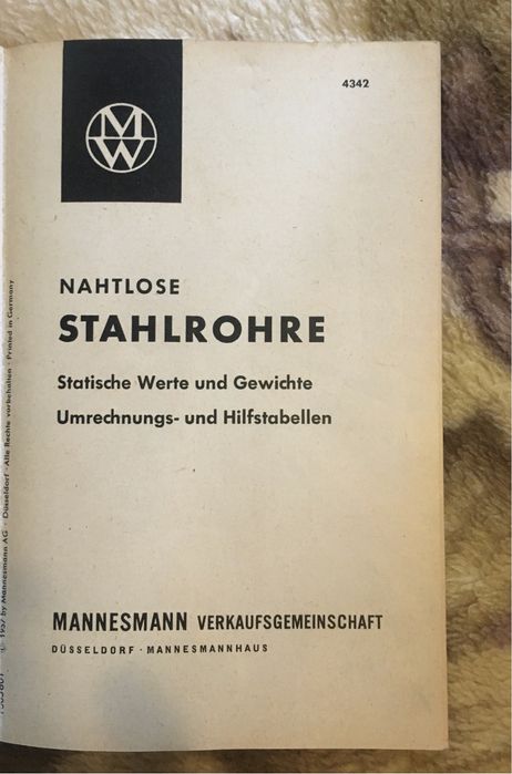 Statische werte und geeichte 1957