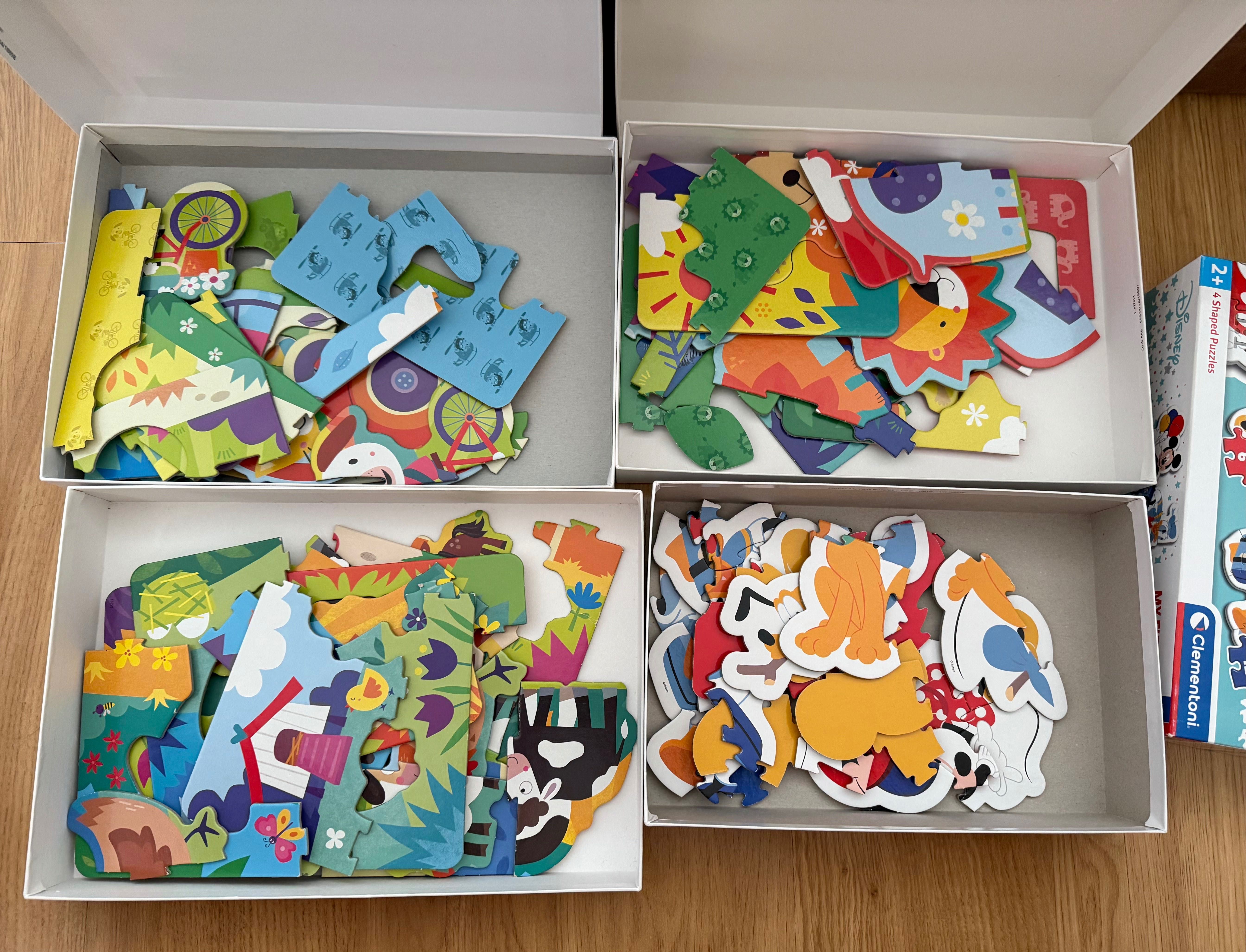 Os primeiros puzzles - 4 caixas, Educa, Clementoni