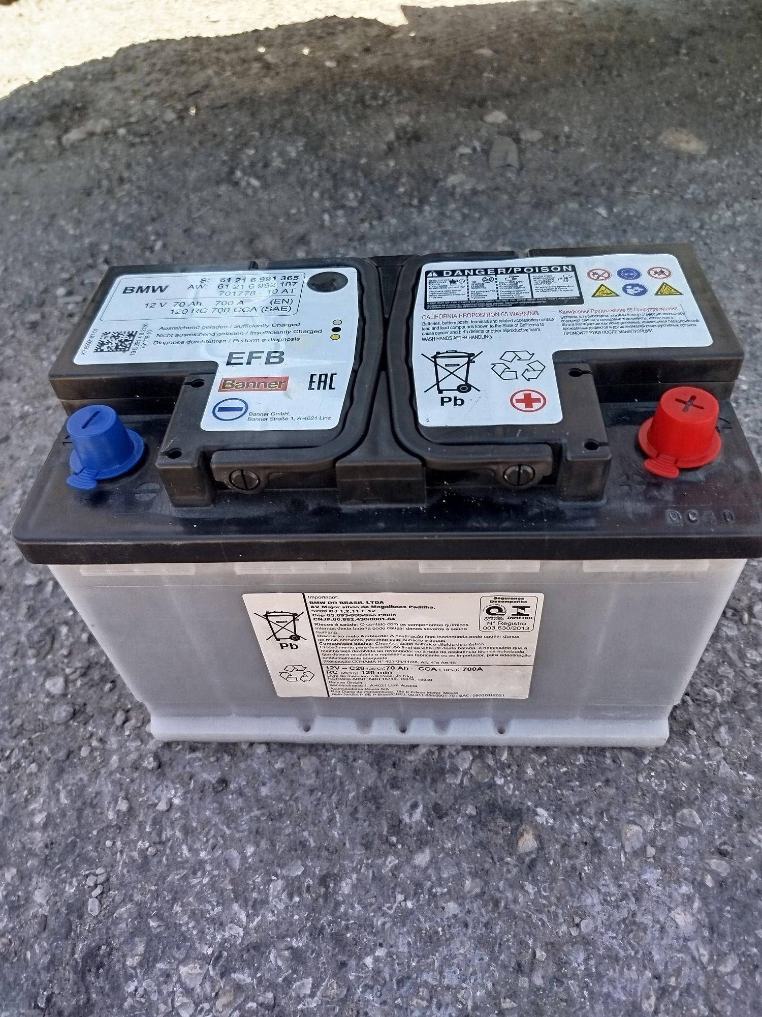 Bateria de carro BMW 12v 700A