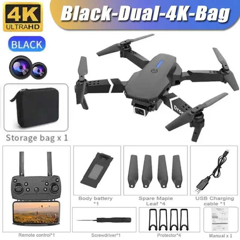 Drone E88 Pro 4K HD com Dupla Câmara e Controle Remoto