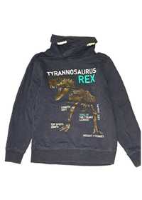 Реглан , свитер синий с динозавром 9-10 лет
