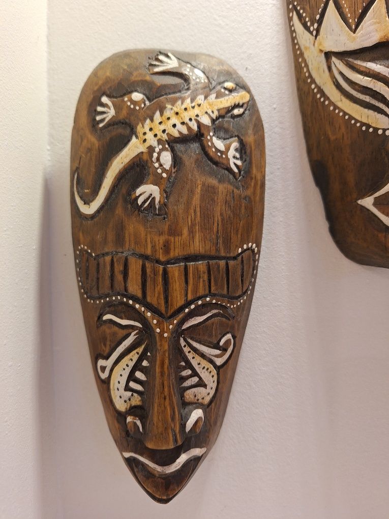 Drewniane maski- oryginalne