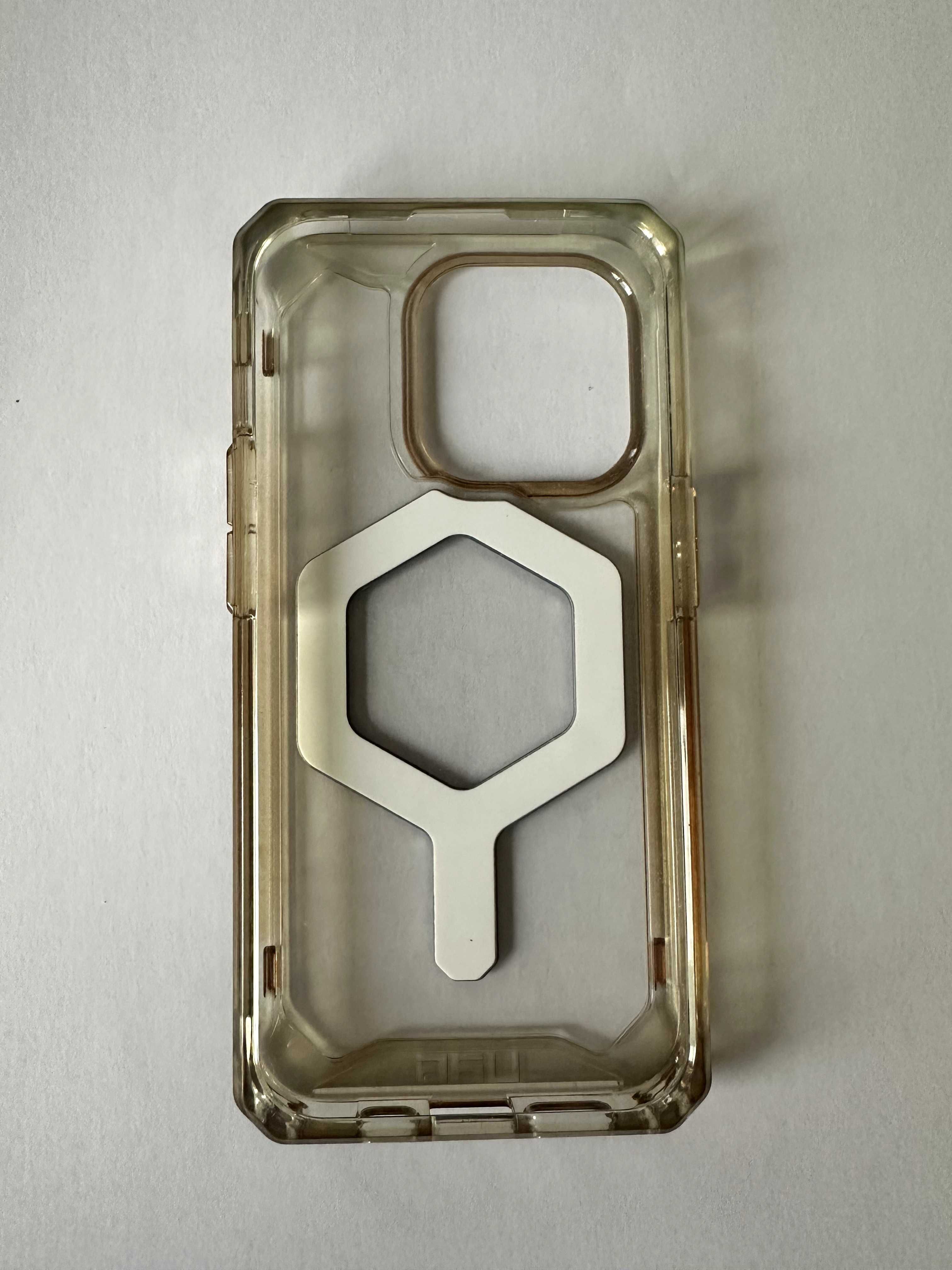 Etui Uag Plyo MagSafe do iPhone 15 Pro - przezroczysto-srebrne